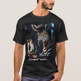 Camiseta Pintura facial de cebra suave