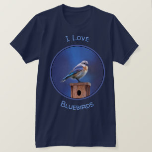 Camiseta Pintura (femenina) del Bluebird - arte original