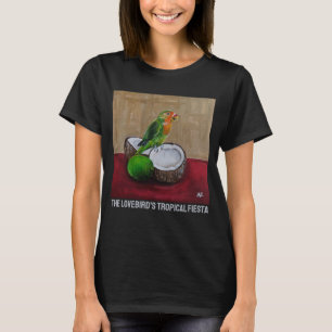 Camiseta Pintura Fiesta Tropical de Lovebird por Alfred Fox