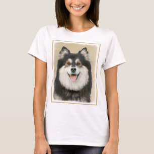 Camiseta Pintura finlandesa de Lapphund - Arte de Perro ori