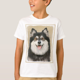 Camiseta Pintura finlandesa de Lapphund - Arte de Perro ori