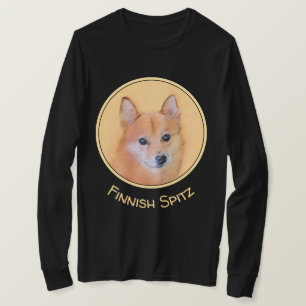 Camiseta Pintura finlandesa de Spitz - Arte de perro origin