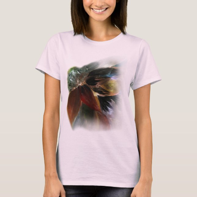 Camiseta Pintura floral de Dahlia (Anverso)