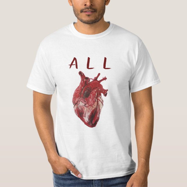 Camiseta Pintura gráfica del corazón (Anverso)