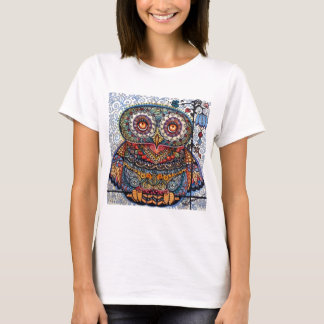 Camiseta Pintura gráfica mágica del búho