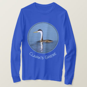 Camiseta Pintura gris de Clark - Arte de pájaro original