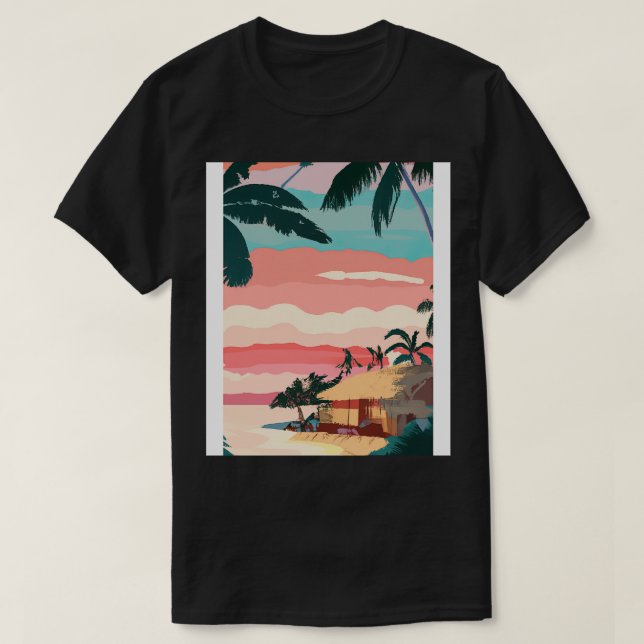 Camiseta Pintura hawaiana 2 (Diseño del anverso)