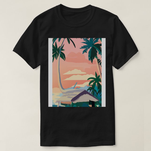 Camiseta Pintura Hawaii 1 (Diseño del anverso)