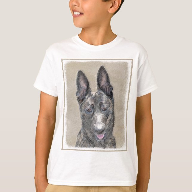 Camiseta Pintura Holandesa de Pastores - Arte Perro Origina (Anverso)