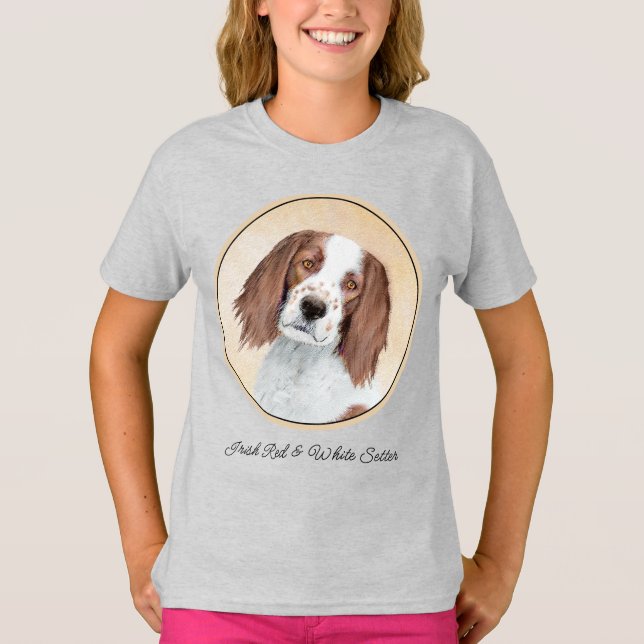 Camiseta Pintura irlandesa de estilo rojo y blanco - Arte o (Anverso)