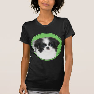 Camiseta Pintura japonesa de cachorro con chin - Arte origi