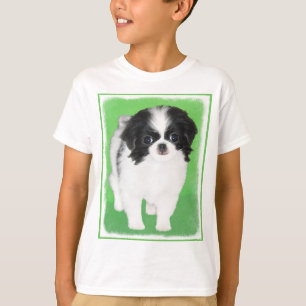 Camiseta Pintura japonesa de cachorro con chin - Arte origi