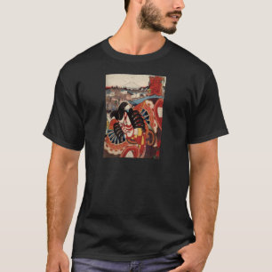 Camiseta Pintura japonesa del vintage - actor de Kabuki