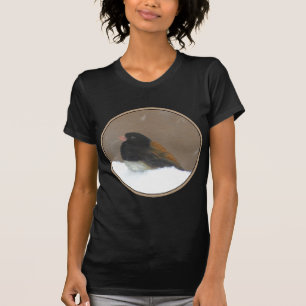 Camiseta Pintura Junco de Ojos Oscuros - Arte de pájaro ori
