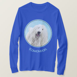Camiseta Pintura Komondor - Arte Perro Original.