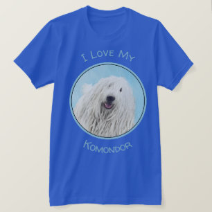 Camiseta Pintura Komondor - Arte Perro Original Cuto