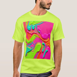 Camiseta Pintura líquida vibrante