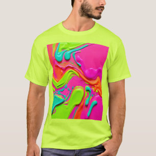 Camiseta Pintura líquida vibrante