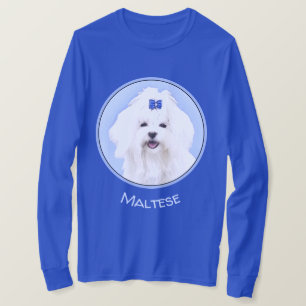 Camiseta Pintura maltesa - Arte de perro original muy lindo