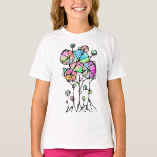 Camiseta Pintura manual - Resumen de grupo de árbol 3