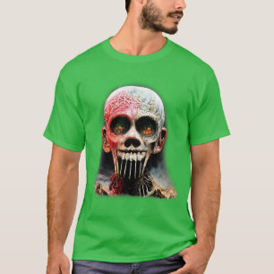 Camiseta Pintura Metalizado extrema de arte de metal negro