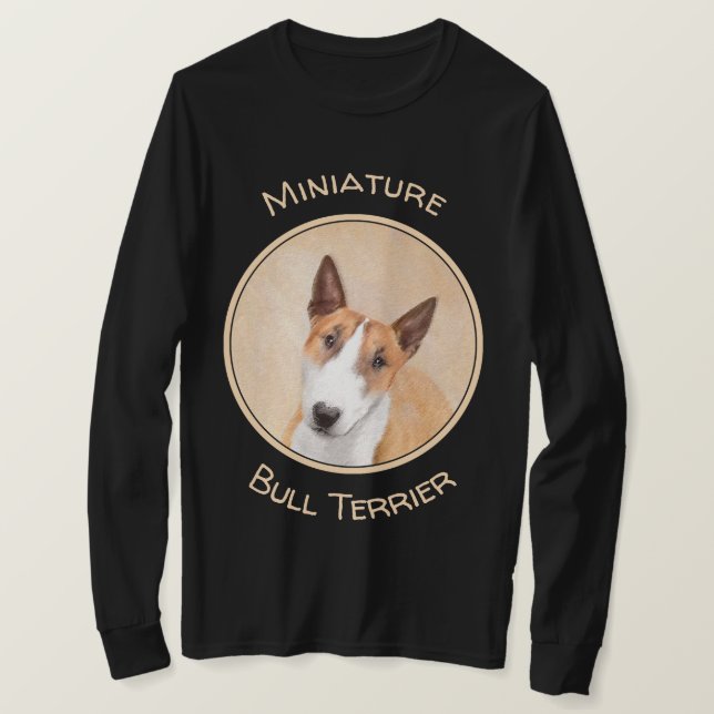 Camiseta Pintura Miniatura del Terrier de Toros - Cute Orig (Anverso del diseño)