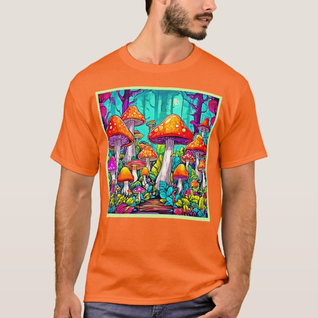 Camiseta Pintura mística colorida (Anverso)