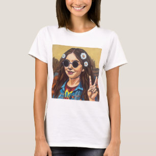 Camiseta Pintura moderna de la Mona Lisa - Arte inspirado e