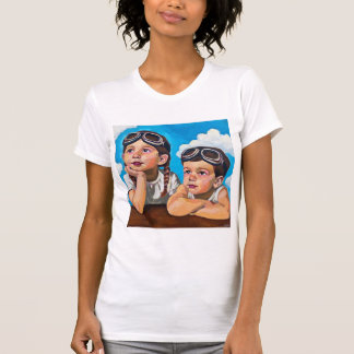 Camiseta Pintura Moderna de Querubines - Arte Inspirado en
