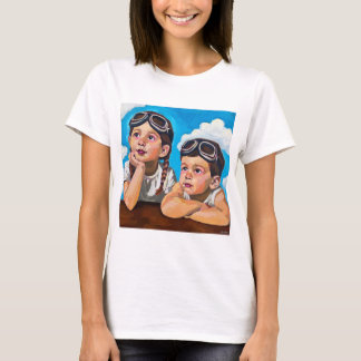 Camiseta Pintura Moderna de Querubines - Arte Inspirado en