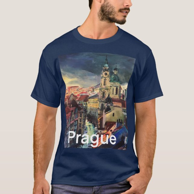 Camiseta Pintura moderna, Praga (Anverso)