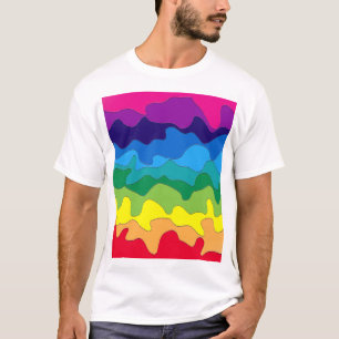 Camiseta Pintura multicolor
