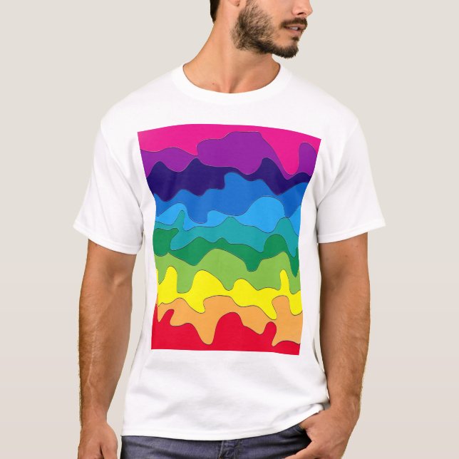 Camiseta Pintura multicolor (Anverso)