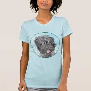 Camiseta Pintura negra del territorio ruso - Perro original