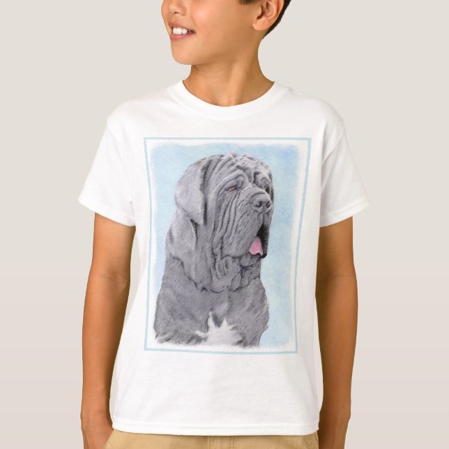 Camiseta Pintura Neopolitana de Mastiff - Arte Perro Origin (Anverso)