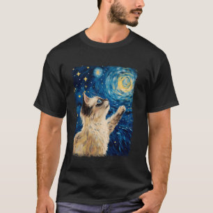 Camiseta Pintura nocturna de Birman Cat Starry