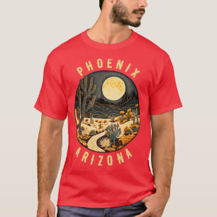 Camiseta Pintura nocturna del desierto de Phoenix Arizona