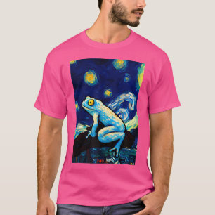 Camiseta Pintura nocturna estrellada de veneno Dart Frog