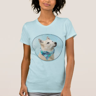 Camiseta Pintura noruega de Buhund - Arte original de perro