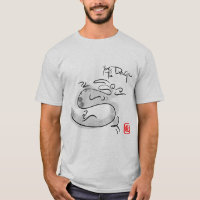 Pintura original año del dragón chino cumpleaños T