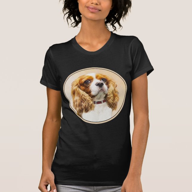 Camiseta Pintura original de Cavalier King Charles Spaniel (Anverso)