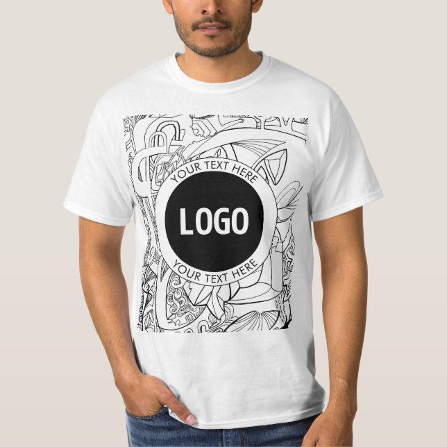 Camiseta Pintura original de línea moderna y su logotipo (Anverso)