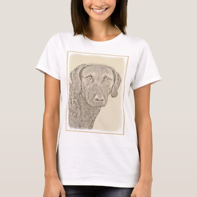 Camiseta Pintura original de perro de Chesapeake Bay (Anverso)