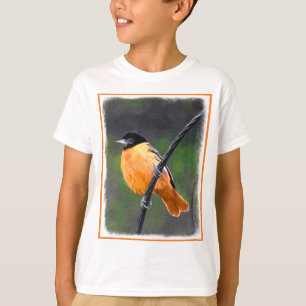 Camiseta Pintura Oriole - Arte original de aves