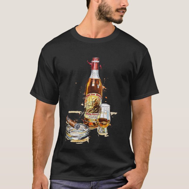 Camiseta Pintura papada y cigarro, blantones, rastreo de bú (Anverso)