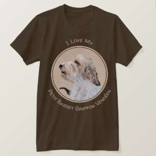 Camiseta Pintura Petit Basset Griffon Vendéen - Arte de per