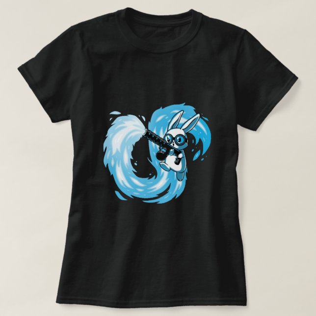 Camiseta Pintura piromaniática para la conejita piromaniáti (Diseño del anverso)