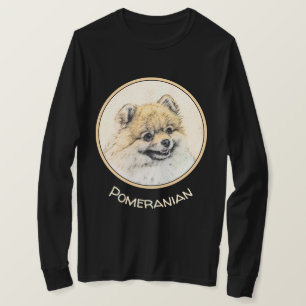 Camiseta Pintura pomerania (Naranja) - Arte original del pe