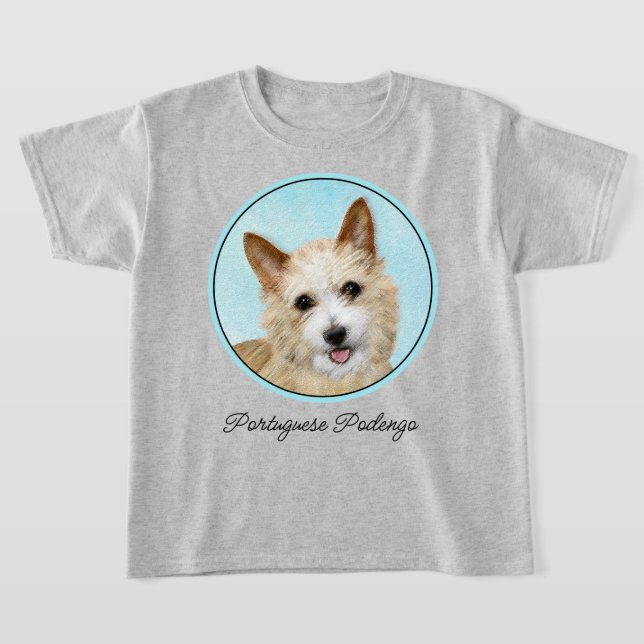 Camiseta Pintura portuguesa de Podengo Pequeno - Arte origi (Distribución)