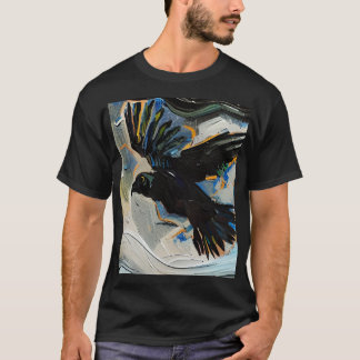 Camiseta Pintura raven negra